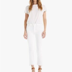 Mother Insider Crop Step Fray Jeans in Fairest of Them All